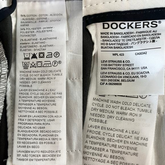 Dockers Classic Fit Easy Khaki Mens Pants Stretch 40 x 32 Brown New - Picture 9 of 13